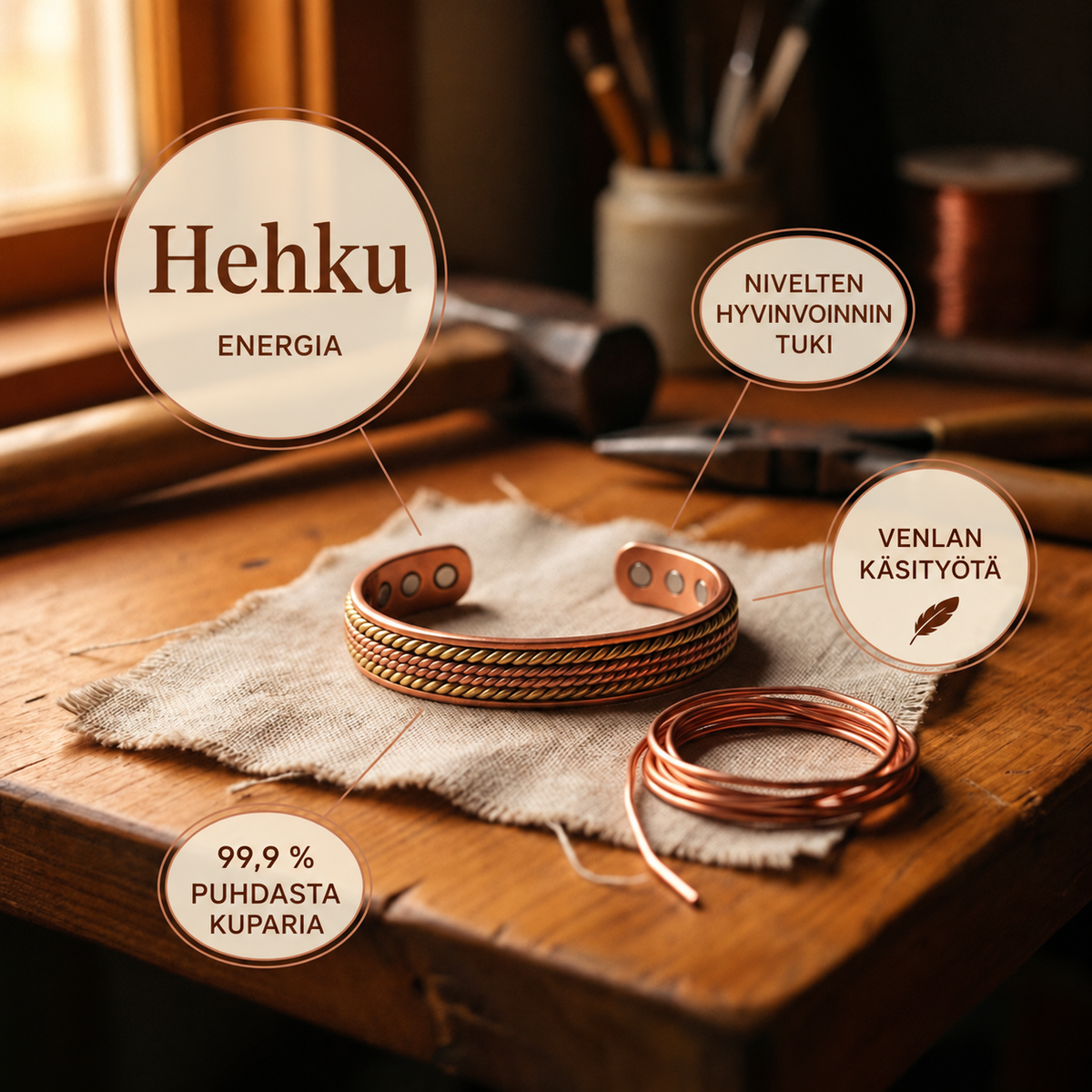 Venla Hehku – kuparirannekoru
