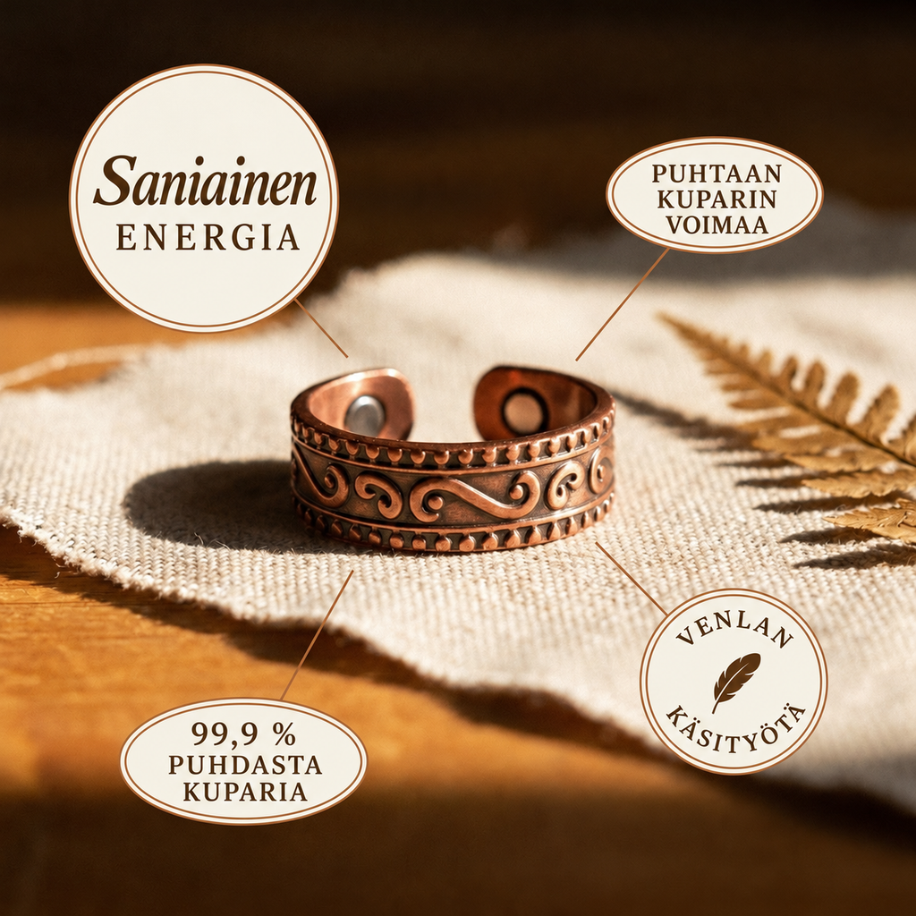 Venla Saniainen – kuparisormus