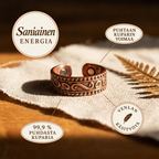 Venla Saniainen – kuparisormus