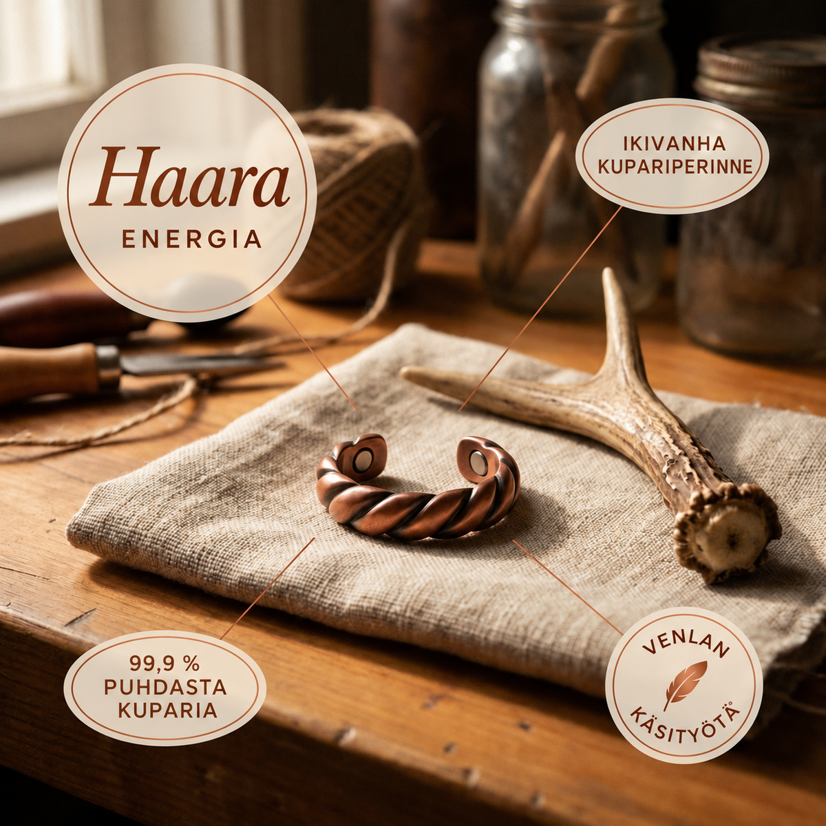 Venla Haara – kuparisormus