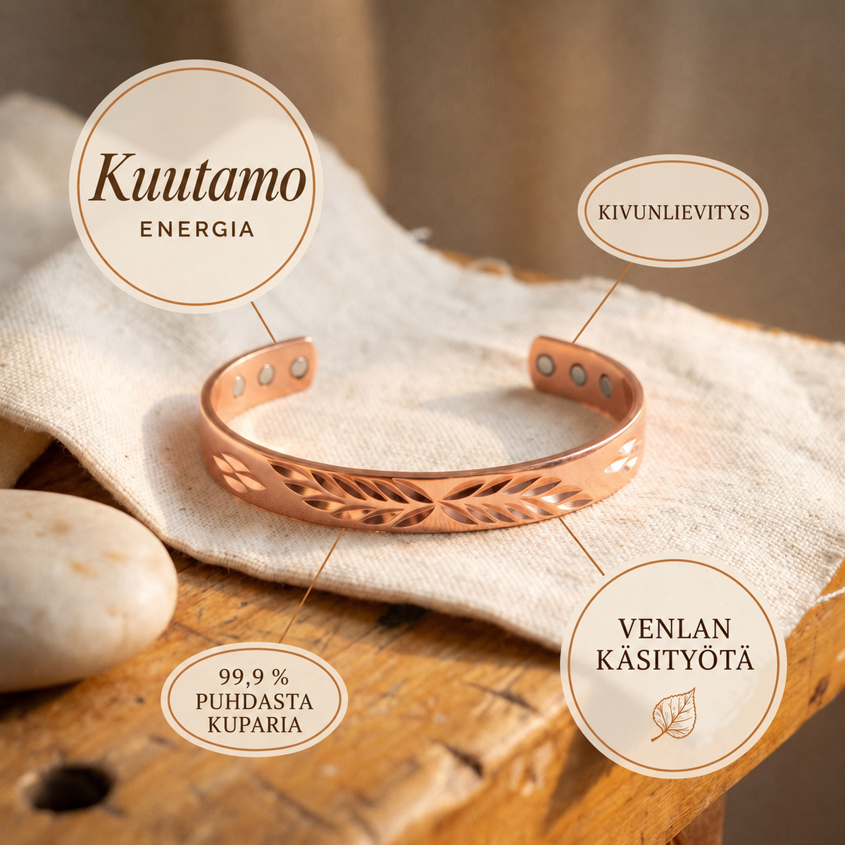 Venla Kuutamo – kuparirannekoru