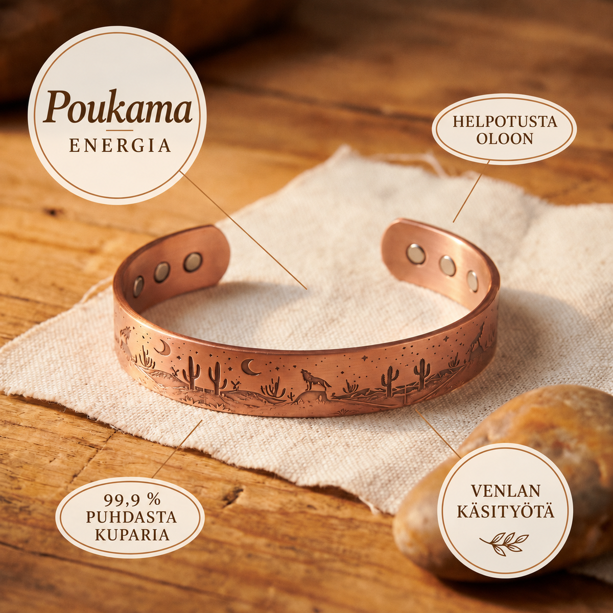 Venla Poukama – kuparirannekoru