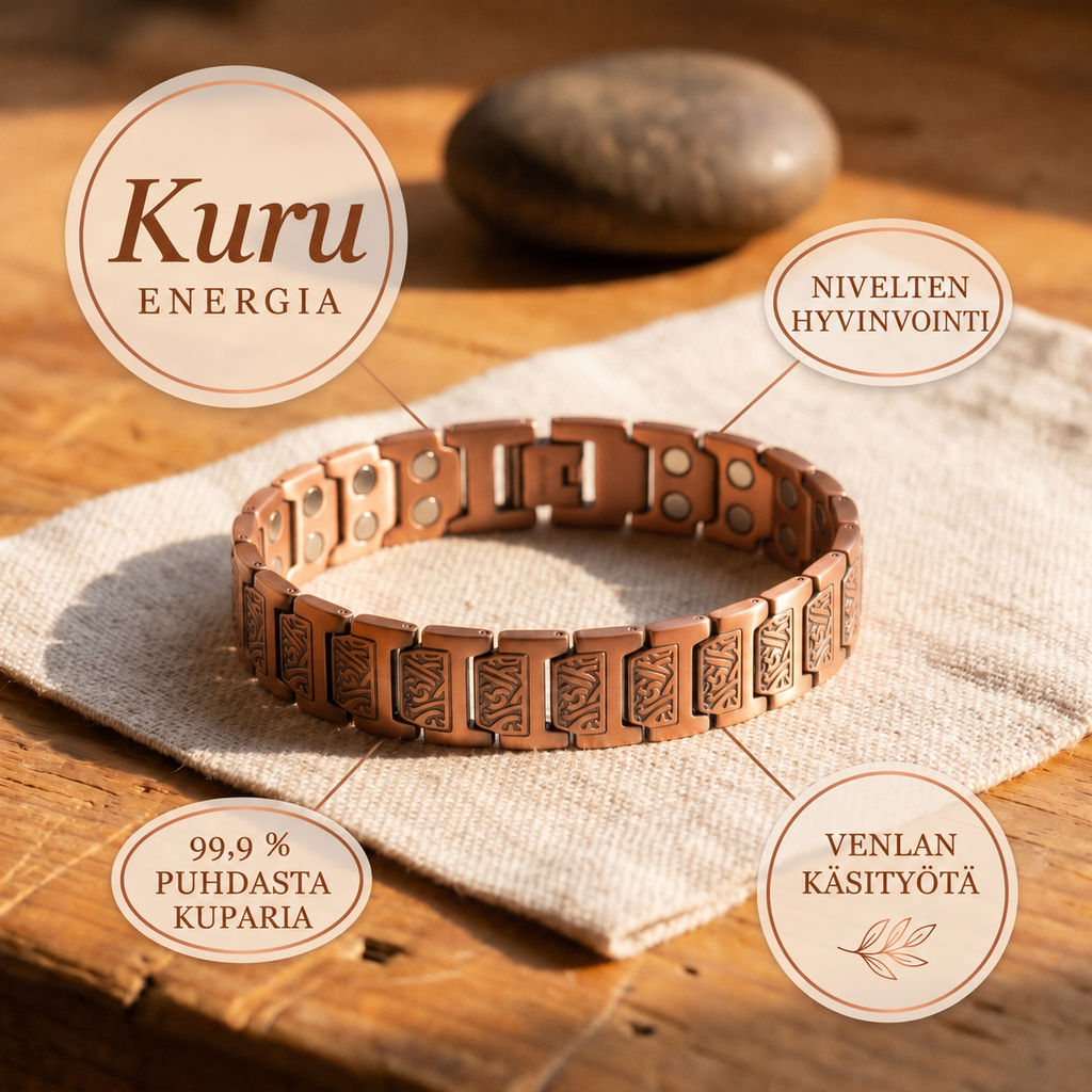 Venla Kuru – miesten kuparirannekoru