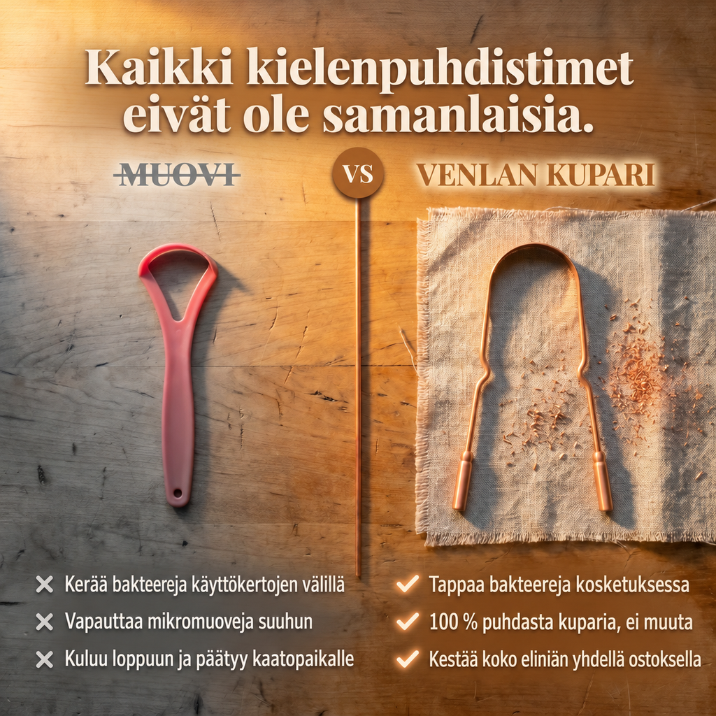 Venla – kuparinen kielenpuhdistin