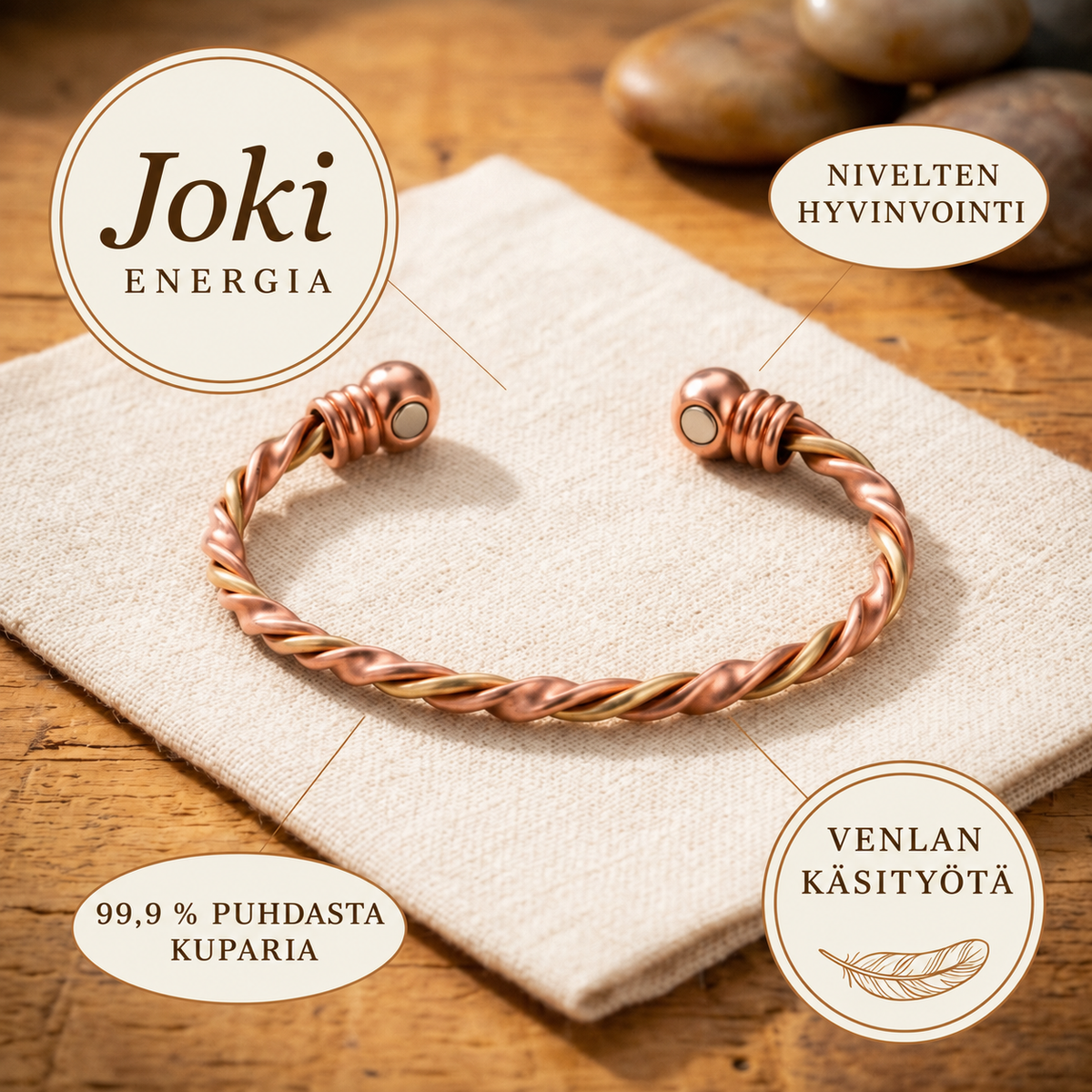 Venla Joki – kuparirannekoru