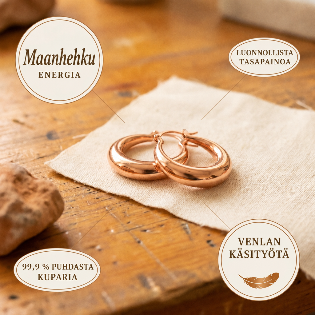 Venla Maanhehku – kuparikorvakorut
