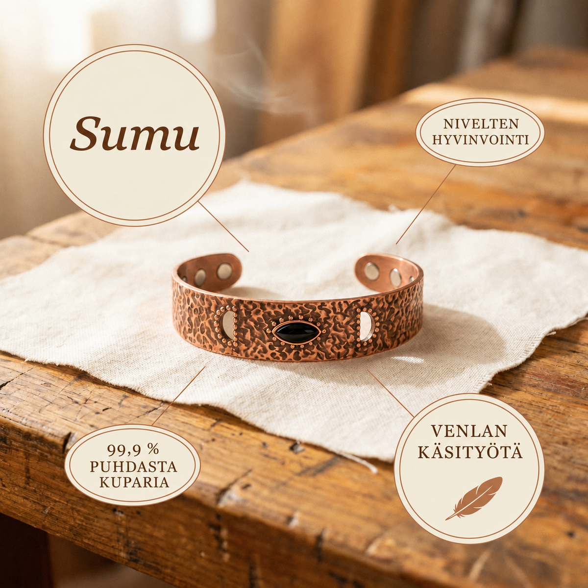 Venla Sumu – kuparirannekoru