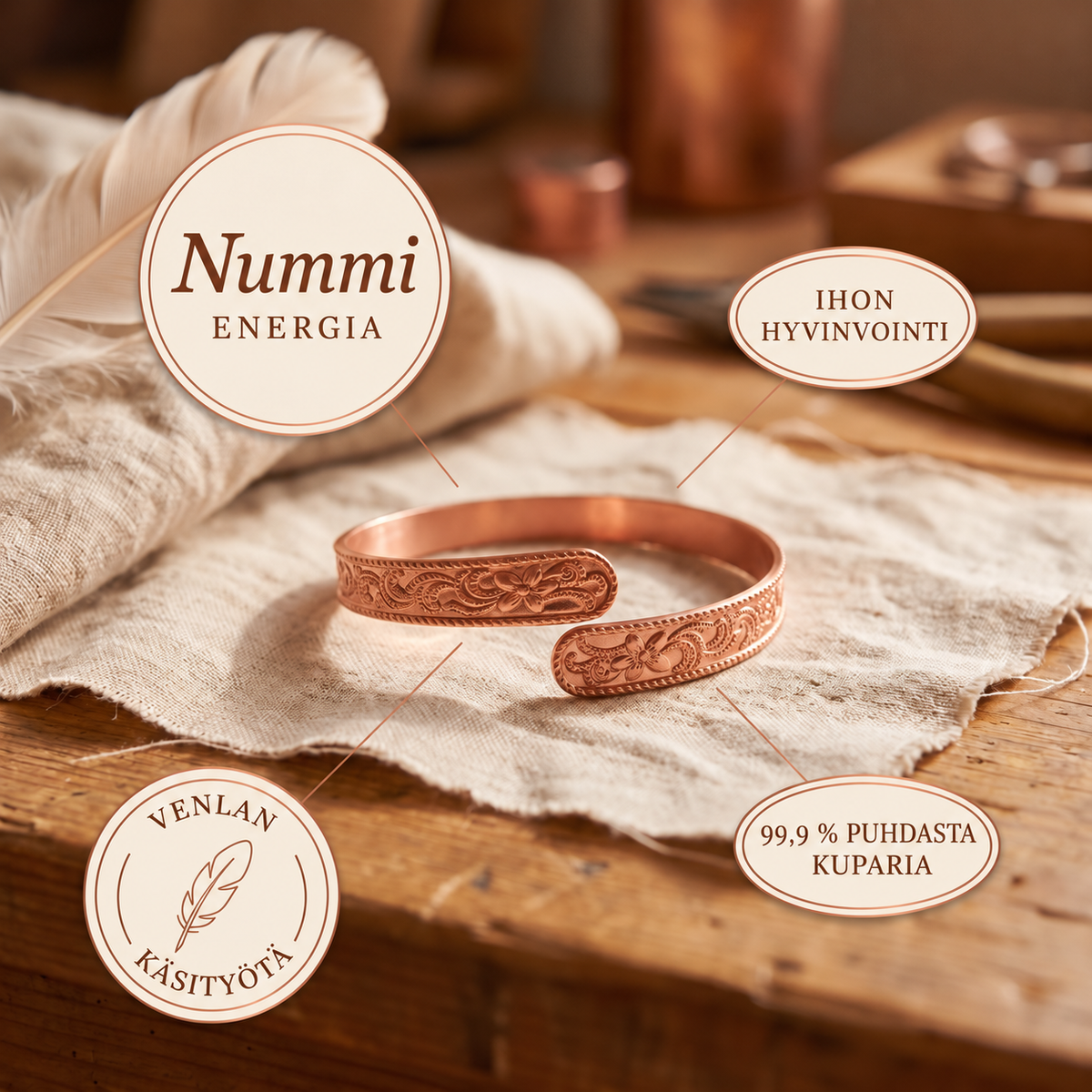 Venla Nummi – kuparirannekoru