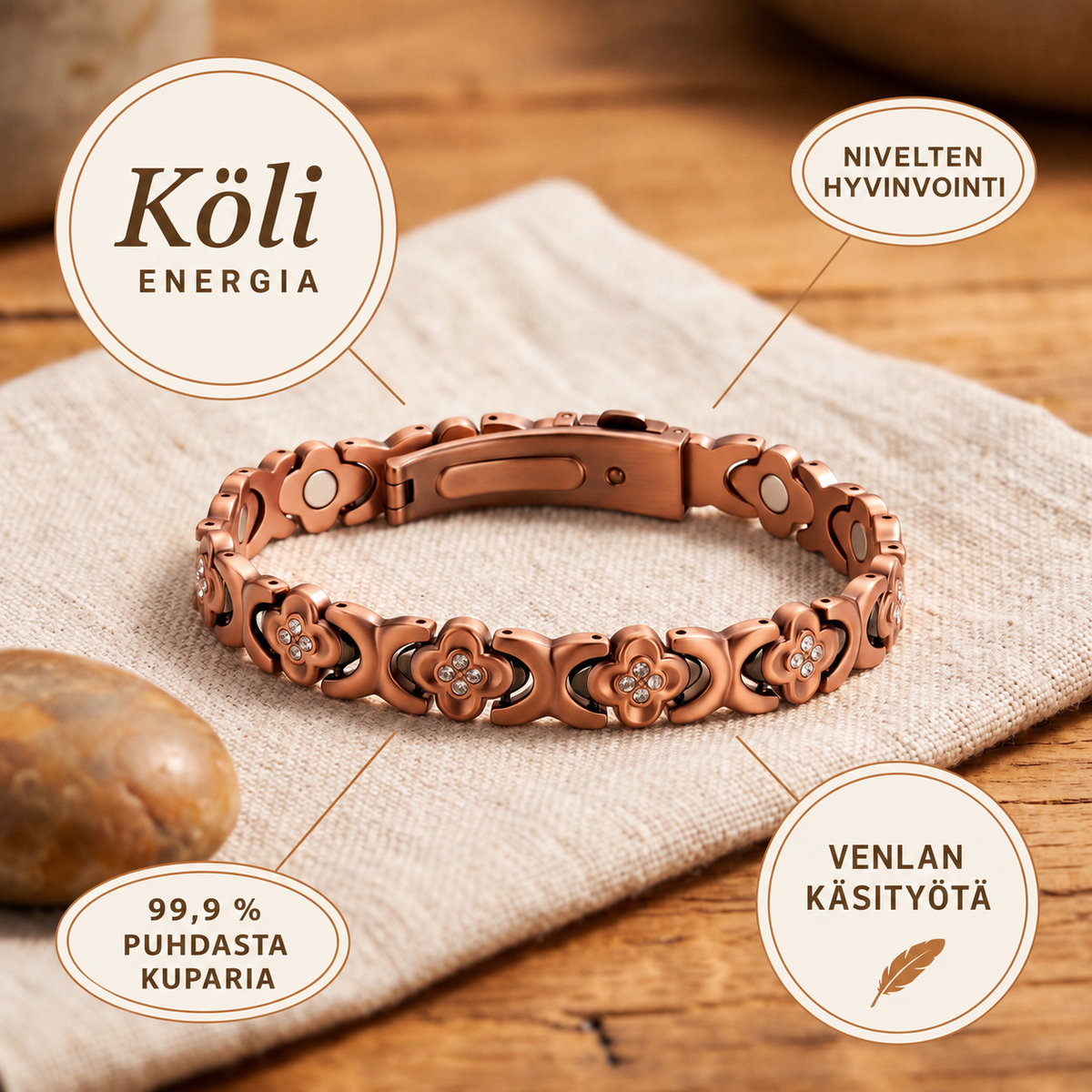 Venla Köli – kuparirannekoru