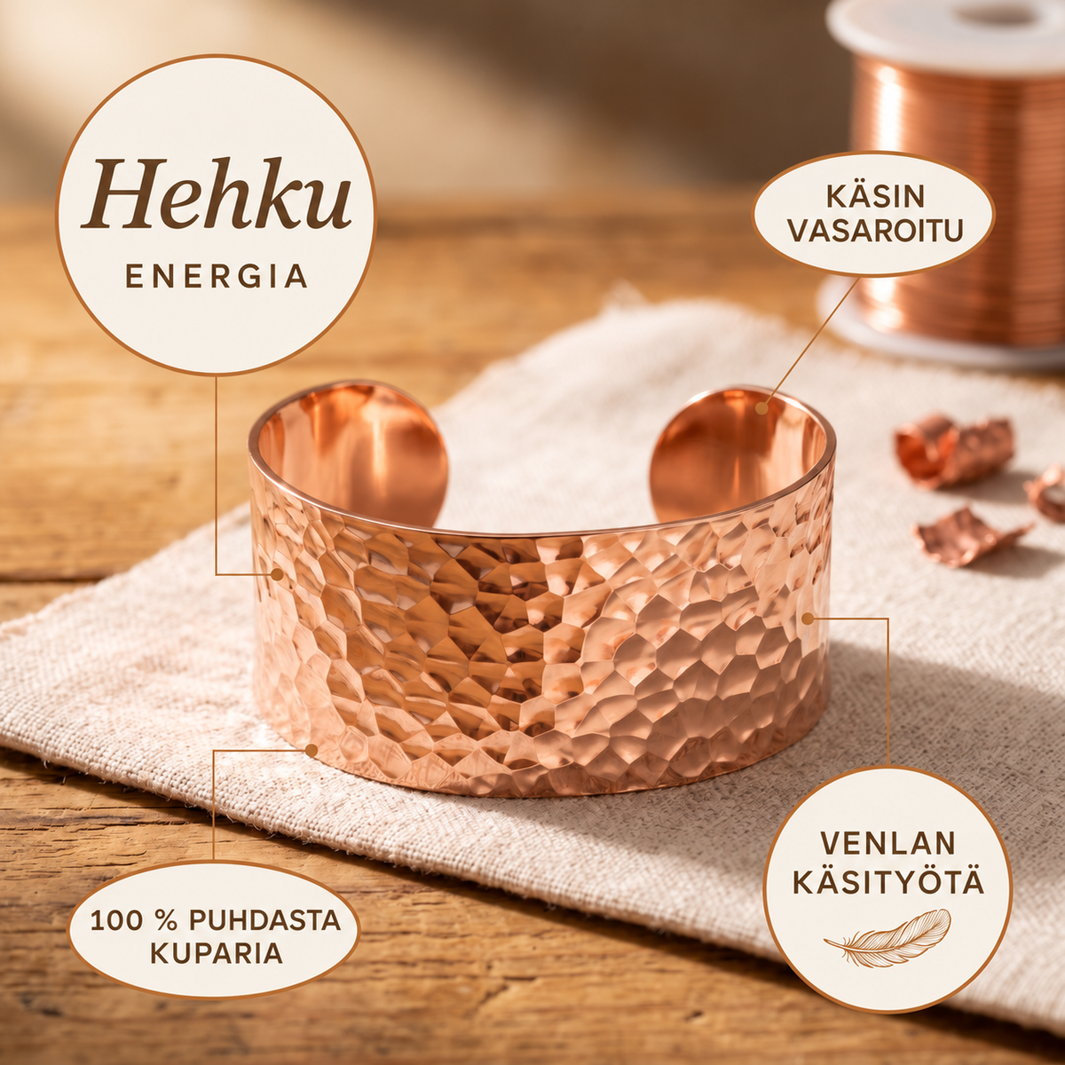 Venla Hehku – kuparirannekoru