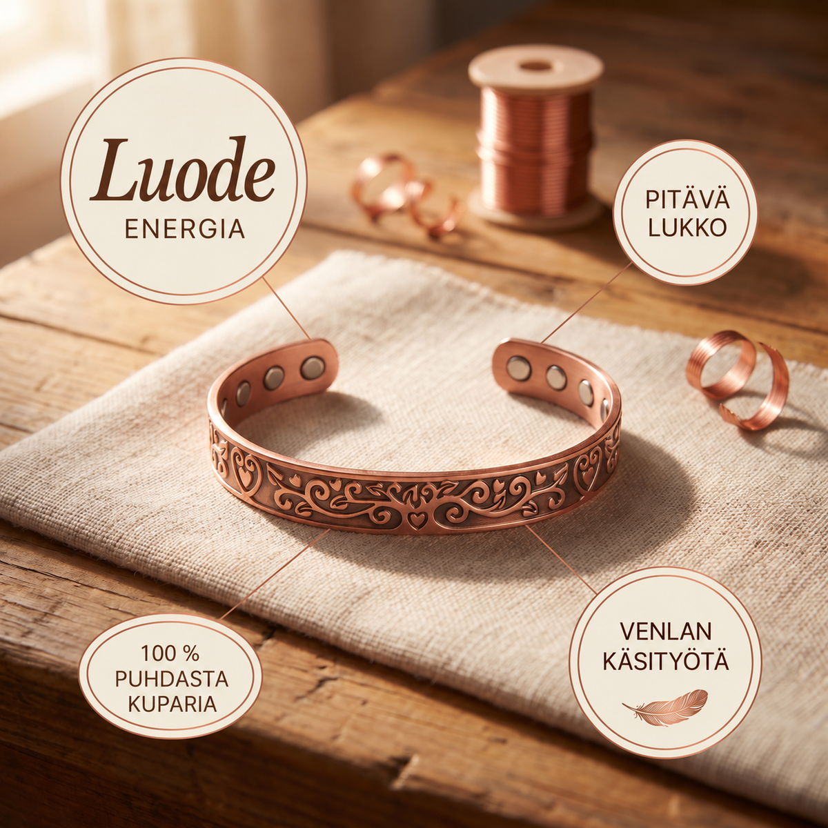 Venla Luode – kuparirannekoru