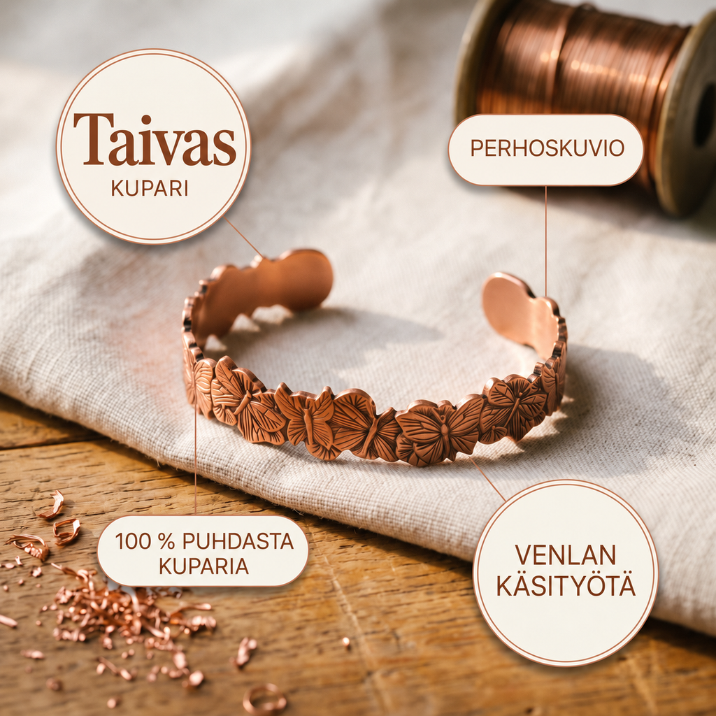 Venla Taivas – kuparirannekoru